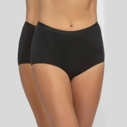 Culotte coton biologique(**) forme midi - lot de 2