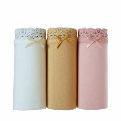 Culotte coton et dentelle forme maxi - lot de 3