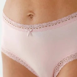 Culotte coton et dentelle forme maxi - lot de 3
