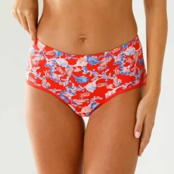 Culotte coton forme maxi imprimée fleurs - lot de 7