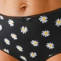 Culotte coton forme maxi imprimé motifs «abeilles» assortis – Lot de 4