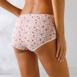 Culotte coton forme maxi unie et imprimée floral - lot de 7