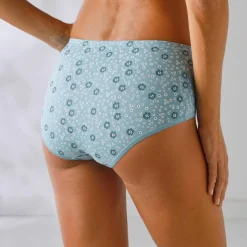 Culotte coton forme maxi unie et imprimée floral - lot de 7