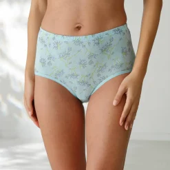 Culotte coton forme maxi unie et imprimée floral - lot de 7