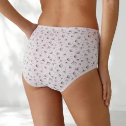 Culotte coton forme maxi unie prune et imprimée pissenlit - lot de 7