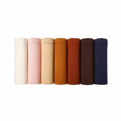 Culotte coton forme maxi unie tons nude - lot de 7