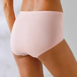 Culotte coton forme maxi unie tons nude - lot de 7