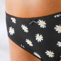 Culotte coton forme midi imprimé motifs "abeilles"assortis – Lot de 4