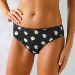Culotte coton forme midi imprimé motifs 