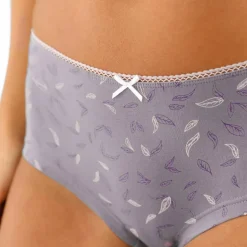 Culotte coton forme shorty imprimé motif floral assortis– Lot de 4