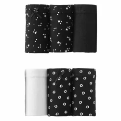 Culotte coton maxi imprimé étoiles - lot de 6