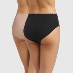 Culotte coton stretch Body Touch - Lot de 2