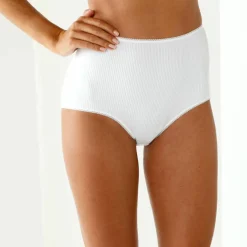 Culotte coton stretch côtes plates forme maxi