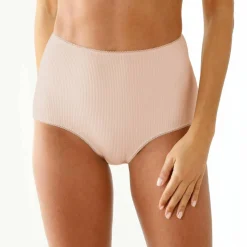Culotte coton stretch côtes plates forme maxi