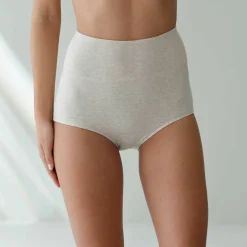 Culotte coton stretch taille très haute couvrante - lot de 2