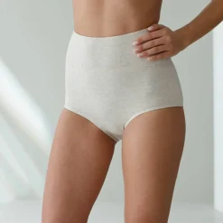 Culotte coton stretch taille très haute couvrante - lot de 2
