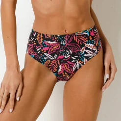Culotte de bain maxi imprimé Kalibo, effet gainant
