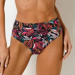 Culotte de bain maxi imprimé Kalibo, effet gainant
