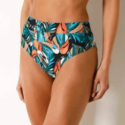 Culotte de bain maxi taille haute Baracoa, effet ventre plat