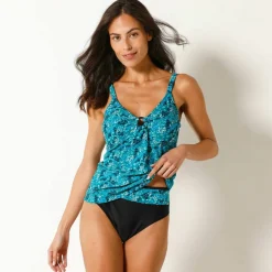Culotte de bain midi imprimé Atares - ventre plat