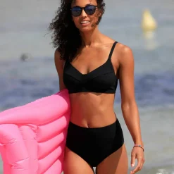Culotte de bain taille haute gainante Ilaya