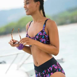 Culotte de bain taille haute Lokia - forme maxi