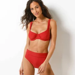 Culotte de bain unie ceinture modulable, Solaro