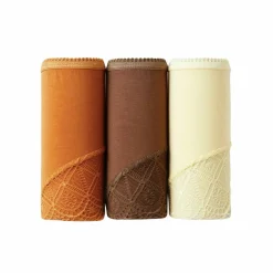 Culotte forme midi coton uni stretch et dentelle - lot de 3