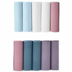 Culotte forme midi en coton extensible uni - lot de 10