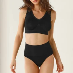 Culotte haute invisible microfibre stretch sans coutures - lot de 2
