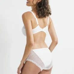 Culotte maxi coton dentelle unie Coria - lot de 2