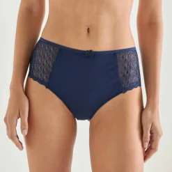 Culotte maxi coton dentelle unie Coria - lot de 2