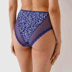 Culotte maxi dentelle coton imprimé Tropea - lot de 4