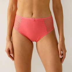 Culotte maxi dentelle coton uni et imprimé pois Tropea - lot de 4