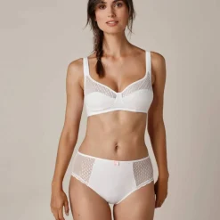 Culotte maxi dentelle coton uni Tropea - lot de 4