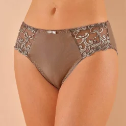 Culotte microfibre et tulle brodé Sienne - lot de 2
