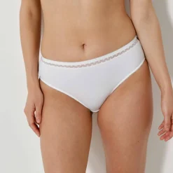 Culotte microfibre et tulle plumetis effet seconde peau forme midi Paia - lot de 2