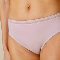 Culotte microfibre et tulle plumetis effet seconde peau forme midi Paia - lot de 2