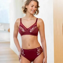 Culotte microfibre tulle brodé Caminata