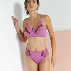 Culotte microfibre tulle brodé Caminata