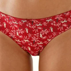 Culotte midi coton imprimé 