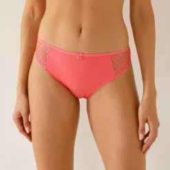 Culotte midi dentelle coton uni et imprimé pois Tropea - lot de 4
