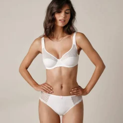 Culotte midi dentelle coton uni Tropea - lot de 4