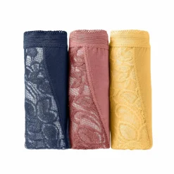 Culotte midi dentelle - lot de 3