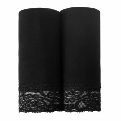 Culotte panty coton et dentelle - lot de 2