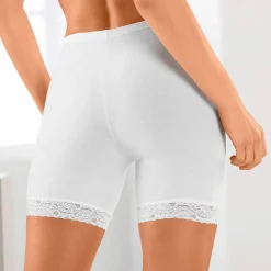Culotte panty coton et dentelle - lot de 2