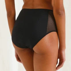 Culotte pour fuites urinaires en coton biologique (**) lavable - flux abondant