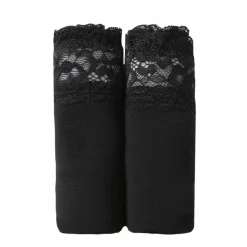 Culotte supermaxi coton stretch ceinture dentelle - lot de 2