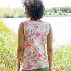 Débardeur imprimé tropical