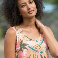 Débardeur imprimé tropical